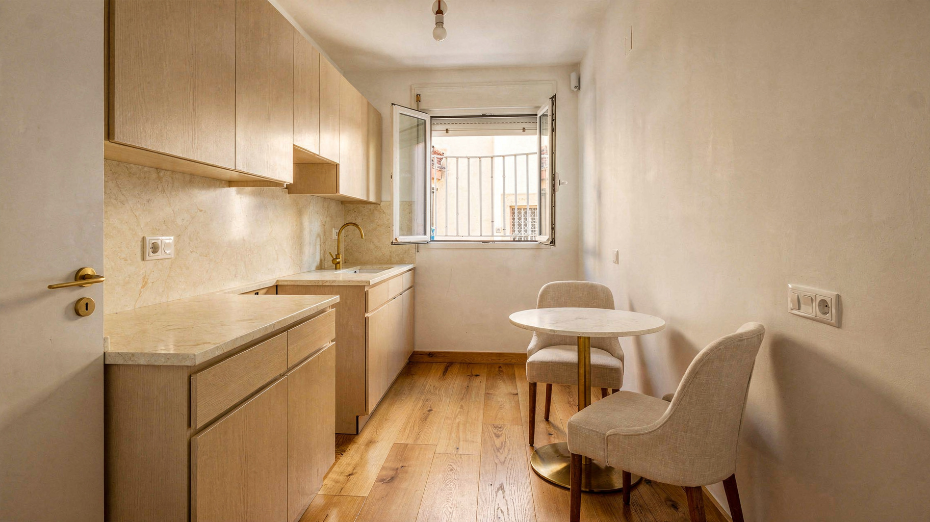Warm modern kitchen renovation preview